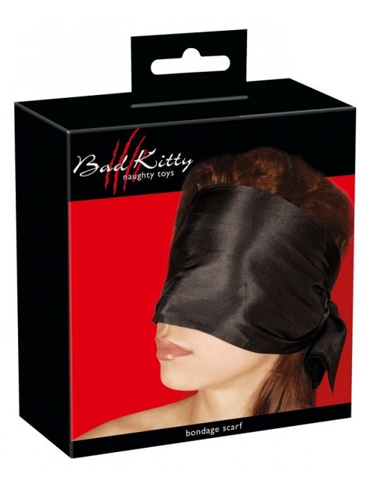 Широкая повязка-шарф на глаза Bad Kitty Bondage Scarf - Orion - купить с доставкой в Саранске