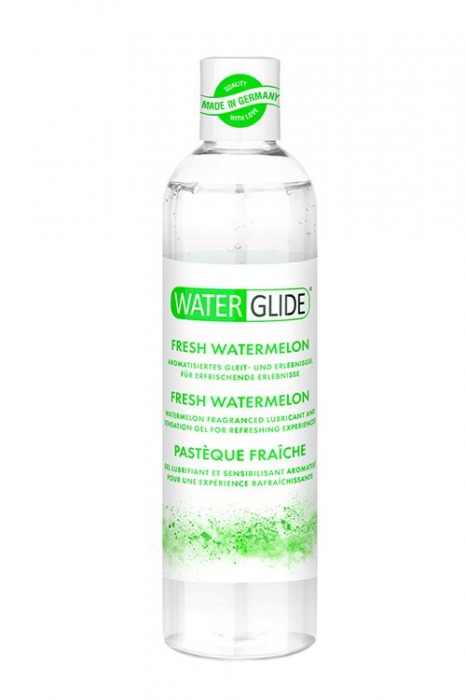Лубрикант на водной основе с ароматом арбуза WATERGLIDE FRESH WATERMELON - 300 мл. - Waterglide - купить с доставкой в Саранске