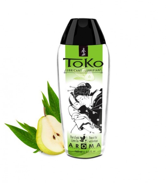 Интимный гель TOKO Pear   Exotic Green Tea с ароматом груши и зеленого чая - 165 мл. - Shunga - купить с доставкой в Саранске