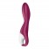 Малиновый вибромассажер для стимуляции G-точки Heated Thrill - 20,6 см. - Satisfyer купить в Саранске с доставкой в Orgasmix.ru Малиновый вибромассажер для стимуляции G-точки Heated Thrill - 20,6 см. - Satisfyer