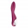 Малиновый вибромассажер для стимуляции G-точки Heated Thrill - 20,6 см. - Satisfyer купить в Саранске с доставкой в Orgasmix.ru Малиновый вибромассажер для стимуляции G-точки Heated Thrill - 20,6 см. - Satisfyer