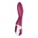 Малиновый вибромассажер для стимуляции G-точки Heated Thrill - 20,6 см. - Satisfyer купить в Саранске с доставкой в Orgasmix.ru Малиновый вибромассажер для стимуляции G-точки Heated Thrill - 20,6 см. - Satisfyer