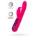 Ярко-розовый вибратор с клиторальной стимуляцией Rablock - 23,5 см. - ToyFa купить в Саранске с доставкой в Orgasmix.ru Ярко-розовый вибратор с клиторальной стимуляцией Rablock - 23,5 см. - ToyFa