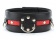 Черно-красный ошейник на пряжке - БДСМ Арсенал - купить с доставкой в Саранске