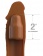 Коричневая насадка на член 2  Silicone X-tension - 20,3 см. - Pipedream - в Саранске купить с доставкой