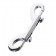 Серебристый двухсторонний карабин TOYFA Metal - ToyFa - купить с доставкой в Саранске